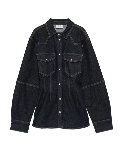 Gestuz Blue Gzmae Buttoned Pocket Shirt