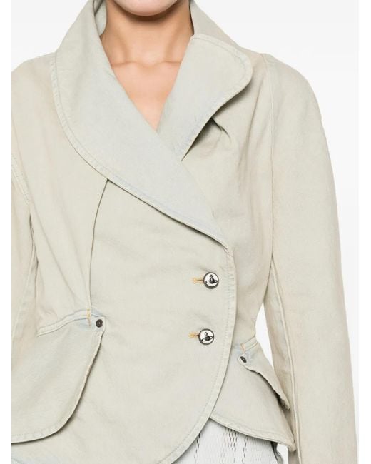 Vivienne Westwood White Stormy Denim Jacket