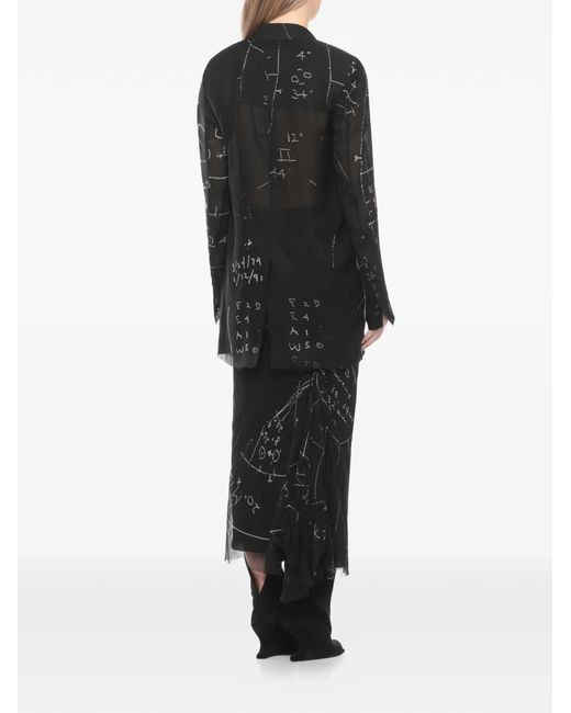 Rick Owens Black Concordian Blazer