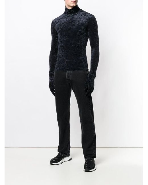 Balenciaga Glove Applique Sweater in Black for Men Lyst