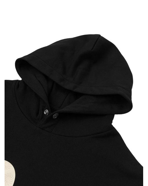 Evisu Black Seagull-Print Hoodie for men