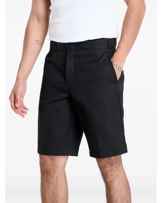 Dickies Black Flat-Front Shorts for men