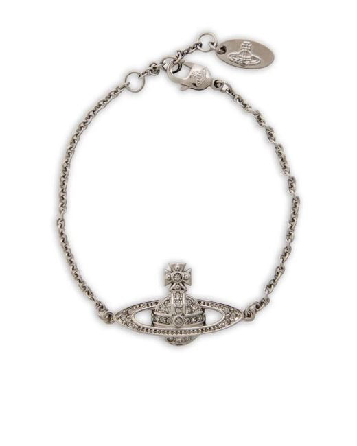 メンズ Vivienne Westwood Orb チェーンブレスレット White