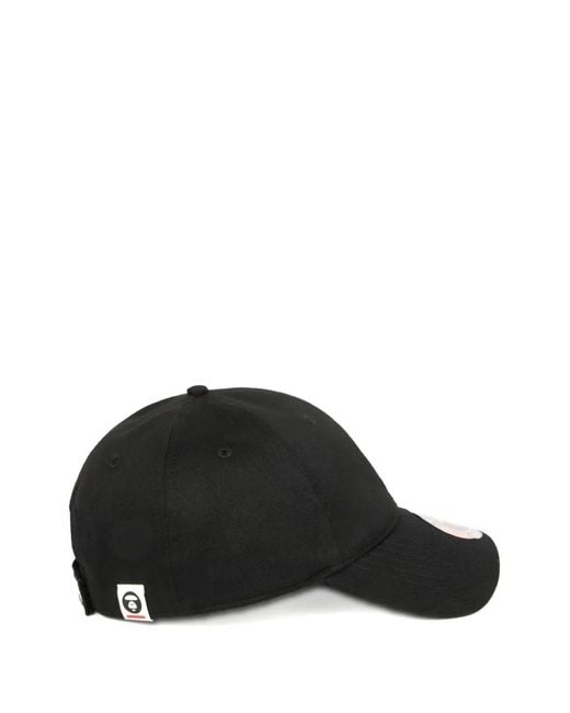 Aape By A Bathing Ape Black Logo-Patch Cap for men
