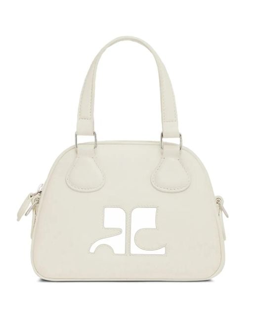 Courreges White Reedition Bowling Bag