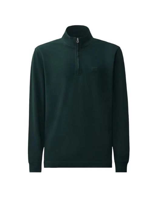 C P Company Green Sweat Zippé À Patch Logo for men
