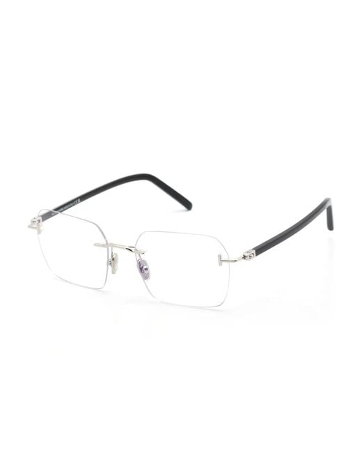Tom Ford Black Rimless Glasses