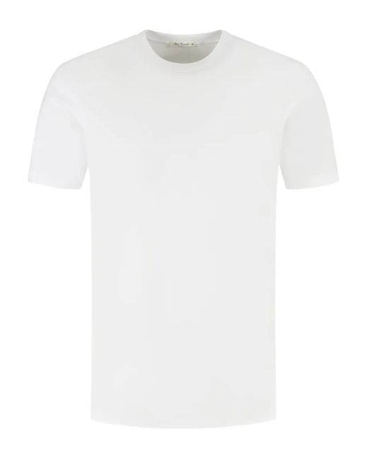 STEFAN BRANDT White Crew-Neck Cotton T-Shirt for men