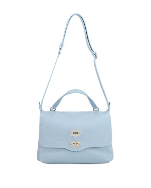 Zanellato Postina Kleine Shopper Verfraaid Met Studs in het Blue