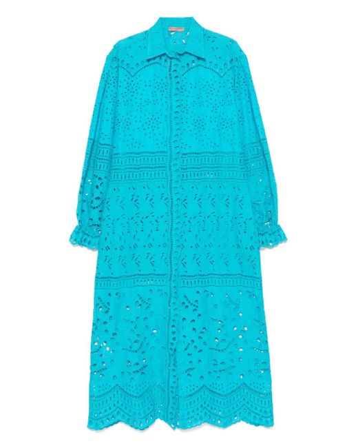 ermanno scervino blue dress Buy Plus Size ​Gleaming Blue Sequined Fancy Dress | Apella