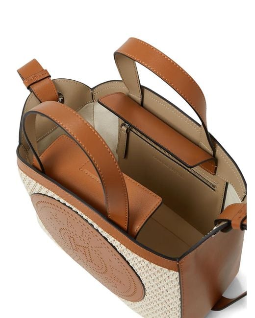 Karl Lagerfeld Brown Small K/Circle Mesh Tote Bag