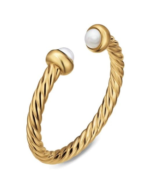 David Yurman Metallic Micro Cablespira Flex Open Ring