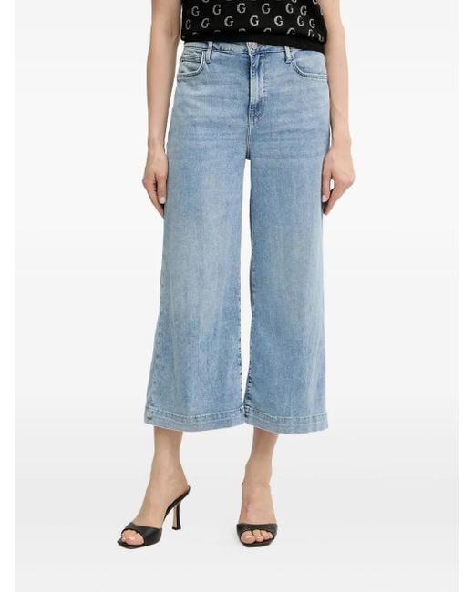 Jeans Crop di Guess in Blue