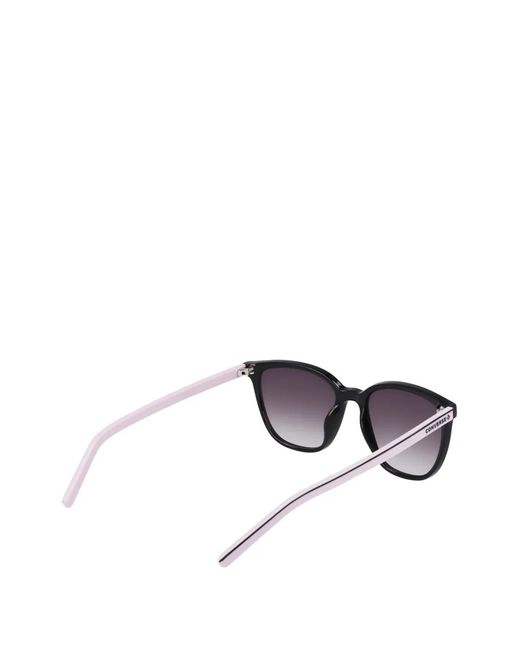 Converse Black Elevate Geometric-Frame Sunglasses