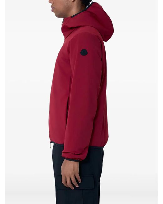 Moncler Red Logo-Patch Jacket for men