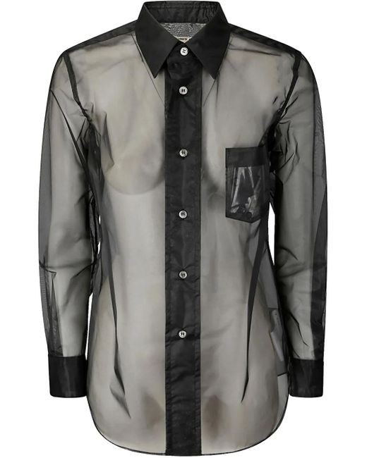 Comme des Garçons Black Button-Up Shirt