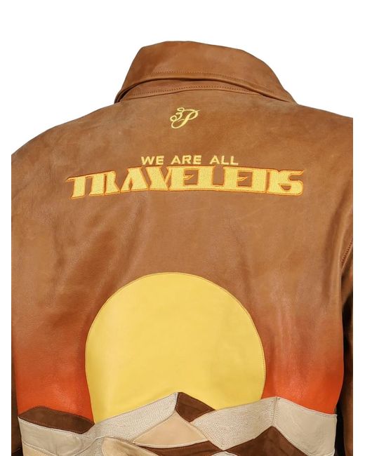Giacca Travellers Con Design Patchwork di 3.PARADIS in Brown da Uomo