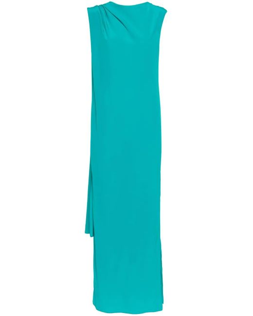 Gianluca Capannolo Blue Juliette Silk Dress