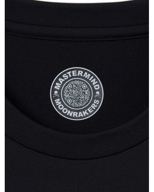 Mastermind Japan Blue Skull-Print Boxy-Fit T-Shirt for men