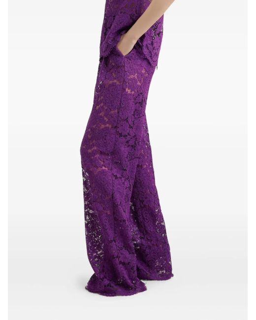 Dolce & Gabbana Purple Trousers