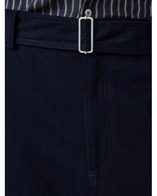 Studio Nicholson Blue Barr Belt Trousers for men