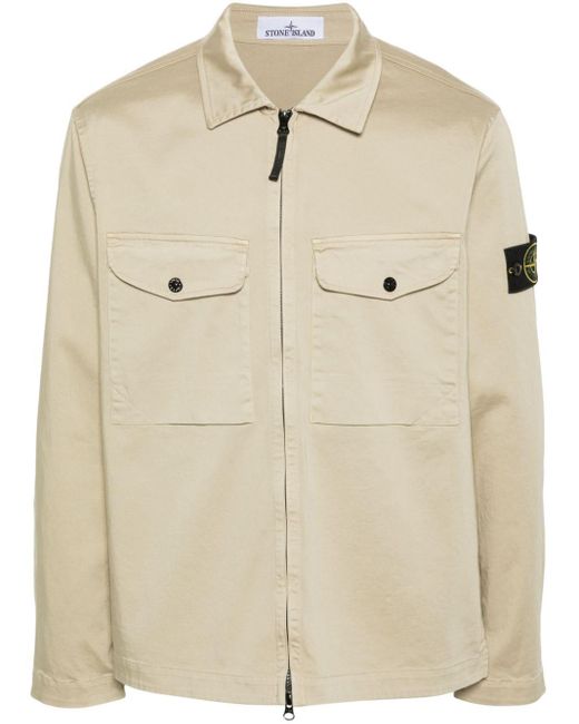 Stone Island Natural Compass-badge Jacket for men