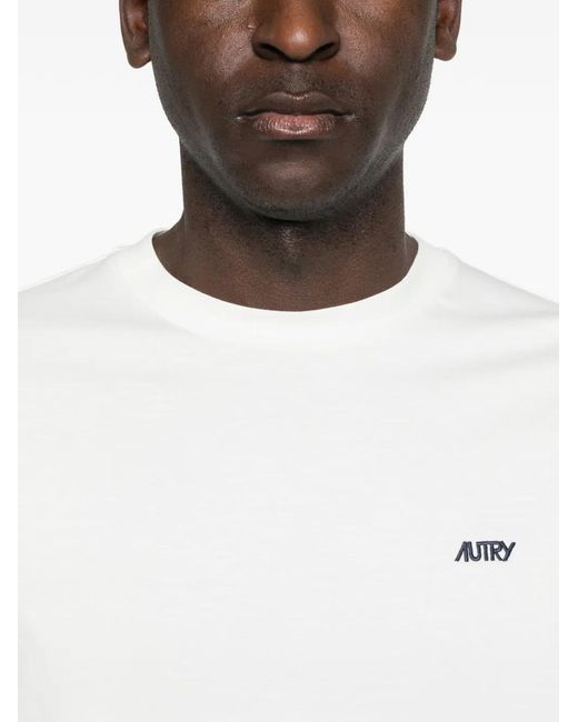 Autry White Long-Sleeve T-Shirt