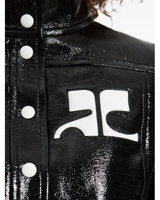 Veste Reedition À Coupe Crop Courreges en coloris Black