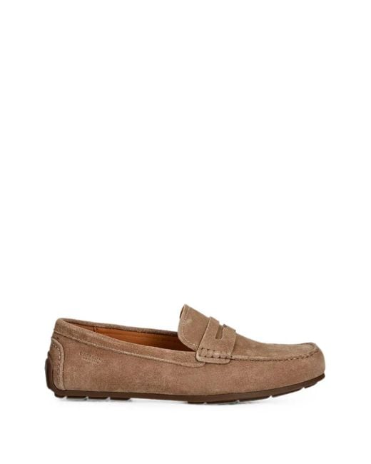 Vagabond Brown Lorenzo Penny Suede Loafers for men