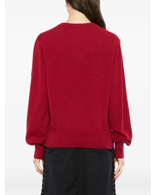 Balenciaga Red Pull À Col V