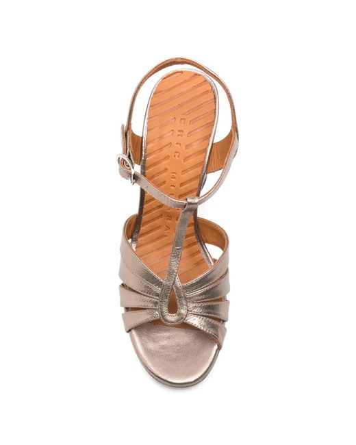 Chie Mihara White T-Strap Platform Sandals