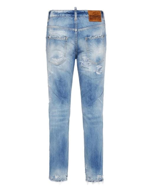 DSquared² Blue Super Ripped Cool Jeans