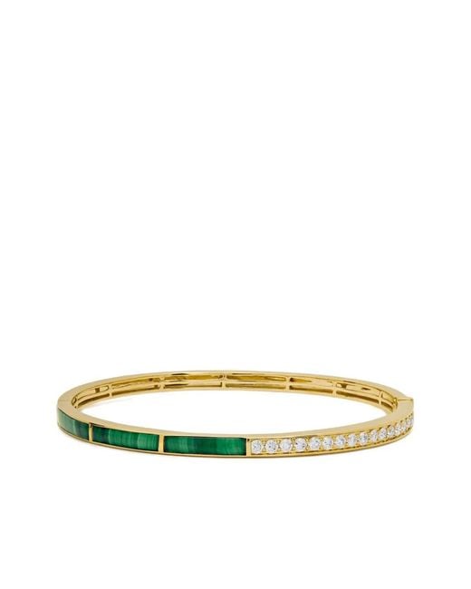 Jewels Aficionado Metallic 18K Malachite And Diamond Bracelet