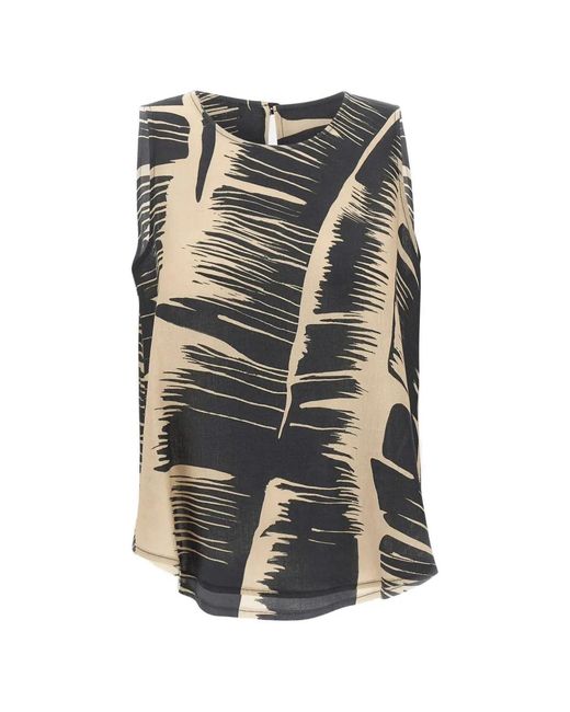 Kaos Gray Brushstroke Print Tank Top