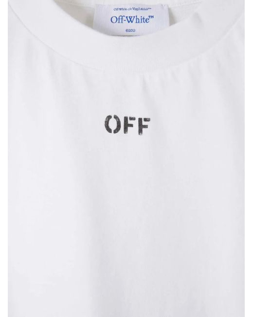 Off-White c/o Virgil Abloh White Round Neck T-Shirt