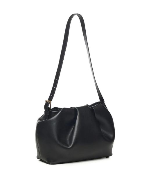 THEMOIRÈ Black Buckle Shoulder Bag