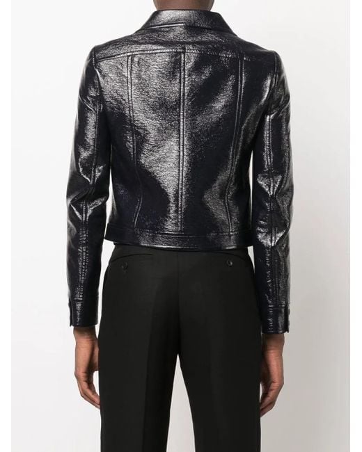 Courreges Black Vinyl Jacket for men