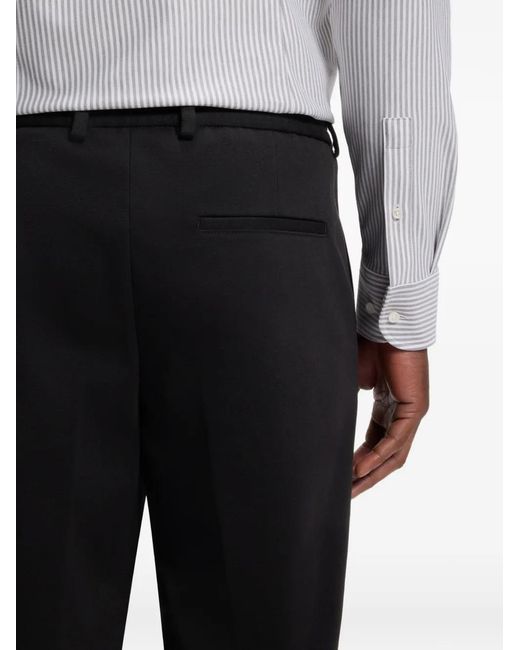 Boss Black Belt-Loops Trousers for men