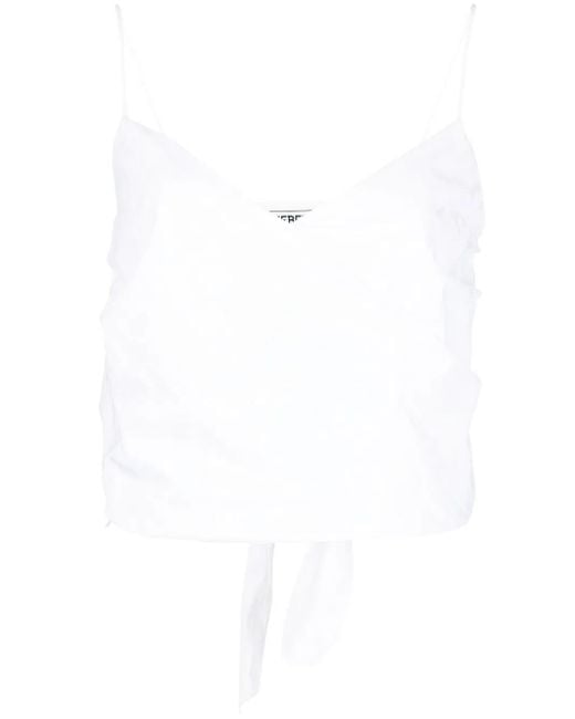Iceberg White Wraparound Cotton Top