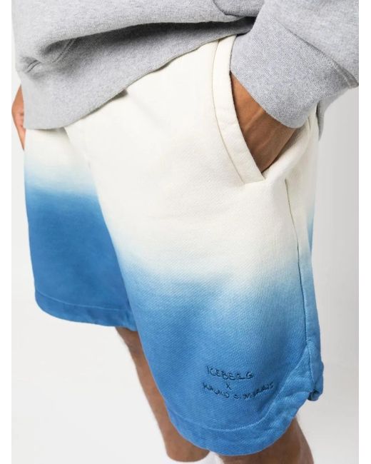 Iceberg Blue Kailand O. Morris Tie-Dye Shorts