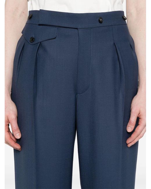 Pantalon de tailleur à coupe courte Victoria Beckham en coloris Blue