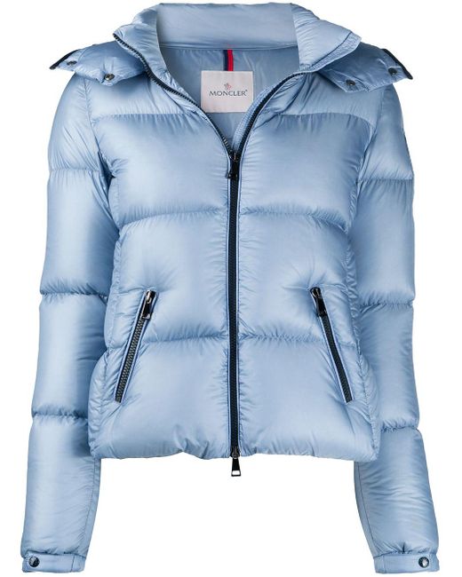 Moncler Fourmi Hooded Puffer Jacket in Blue Lyst