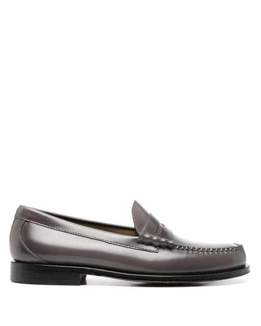 G.H.BASS Gray Weejuns Leather Penny Loafers for men