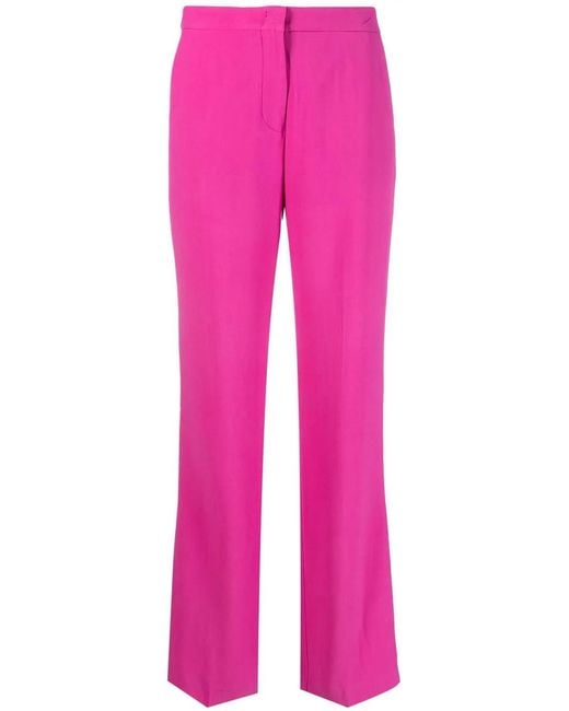 FEDERICA TOSI Pink Straight-Leg Trousers