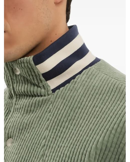 Chaqueta bómber de pana con bordado 1989 STUDIO de hombre de color Green
