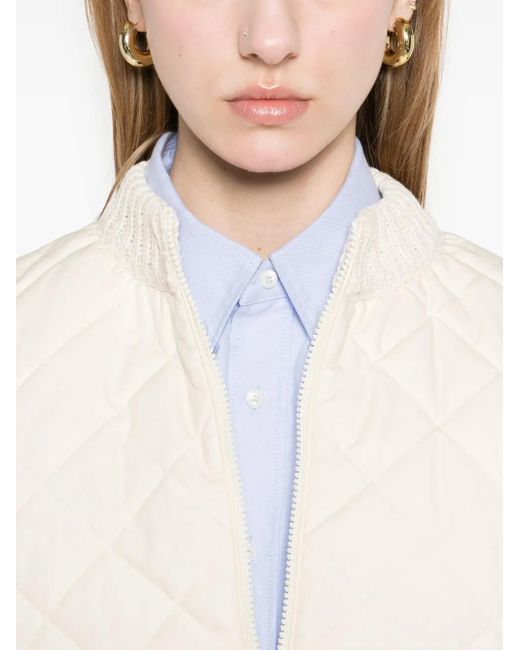 Moncler White Quilted Jacket