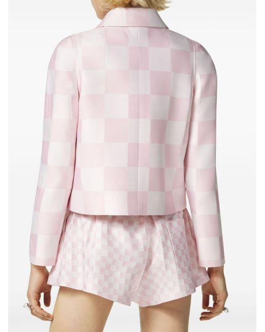 Versace チェッカー ジャケット Pink