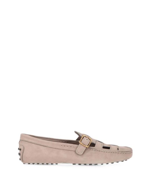 Tod's Natural Buckle-Fastening Gommino Loafers for men