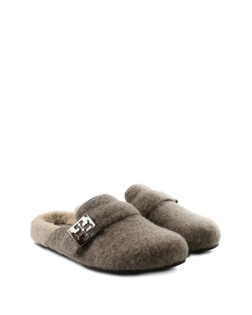 Tory Burch Brown Mellow Buckle Mules