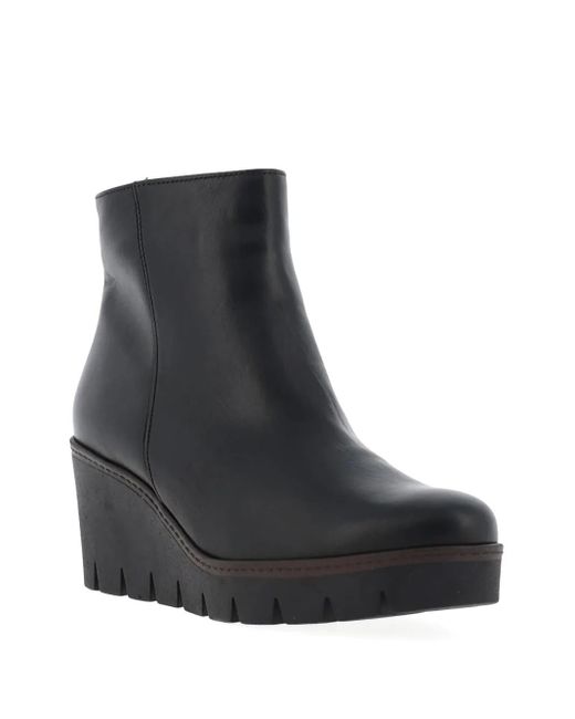 Gabor Black 50Mm Utopia Wedge Ankle Boots